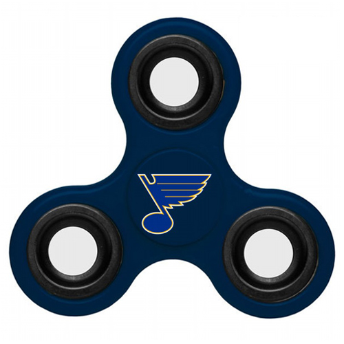 NHL St. Louis Blues 3 Way Fidget Spinner B112 - Navy - Click Image to Close